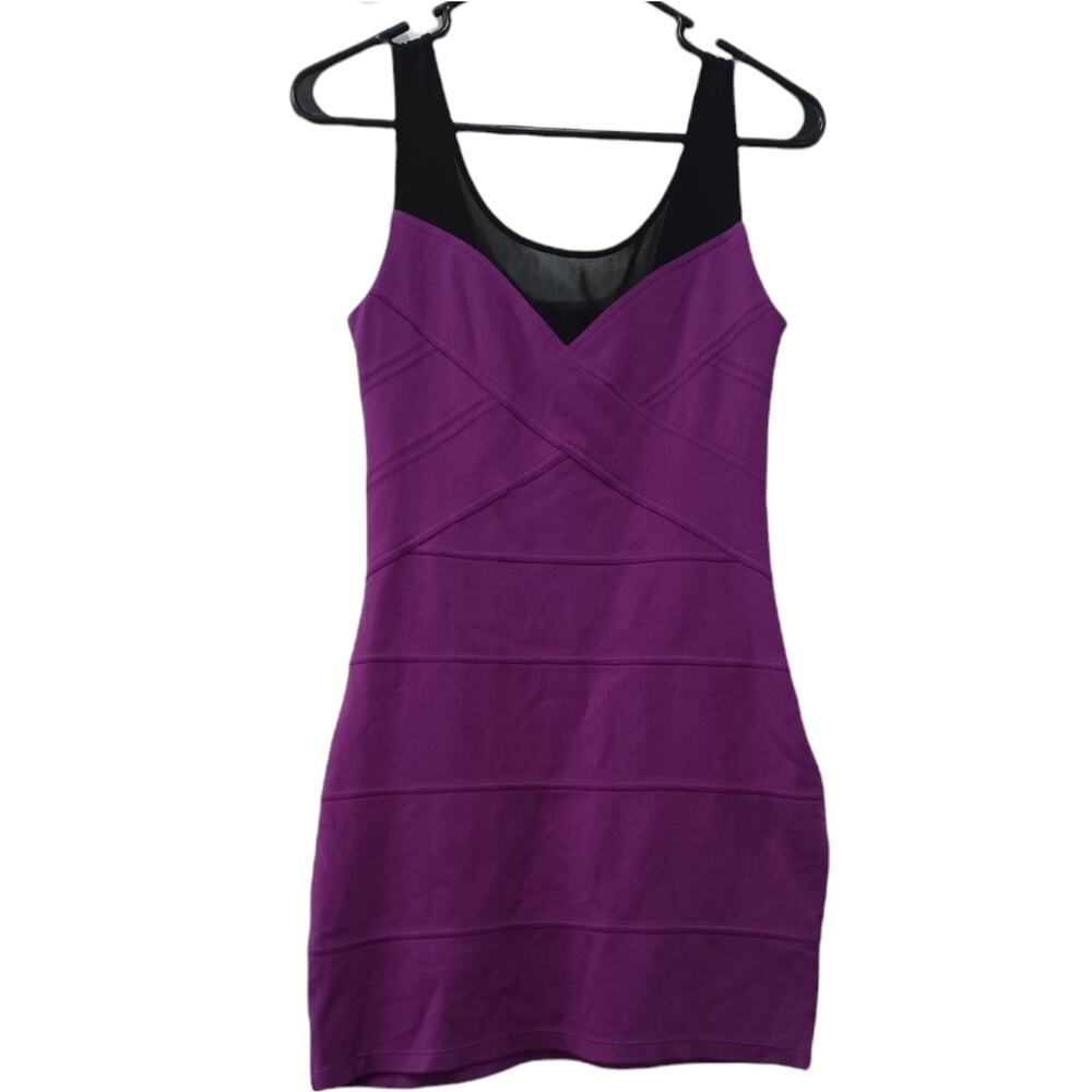 EXPRESS Bandage Dress with Mesh Straps Size XS